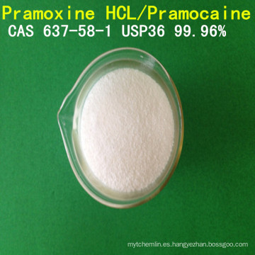 USP pureza elevada Pramocaine / Pramoxine Hydrochloride / Pramoxine HCl CAS 637-58-1 anestésico local